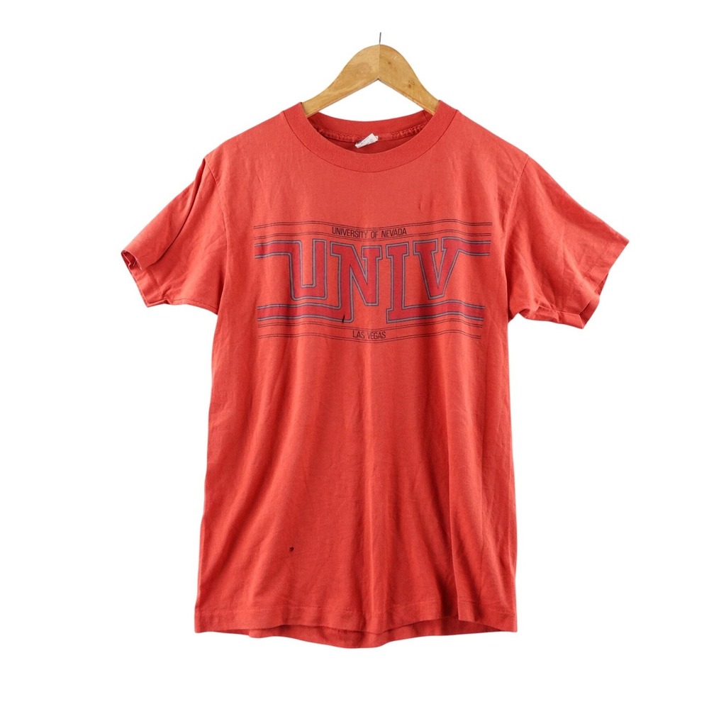 Vintage University of Las Vegas‎ UNLV T Shirt Mens L Red Anvil USA Single Stitch
